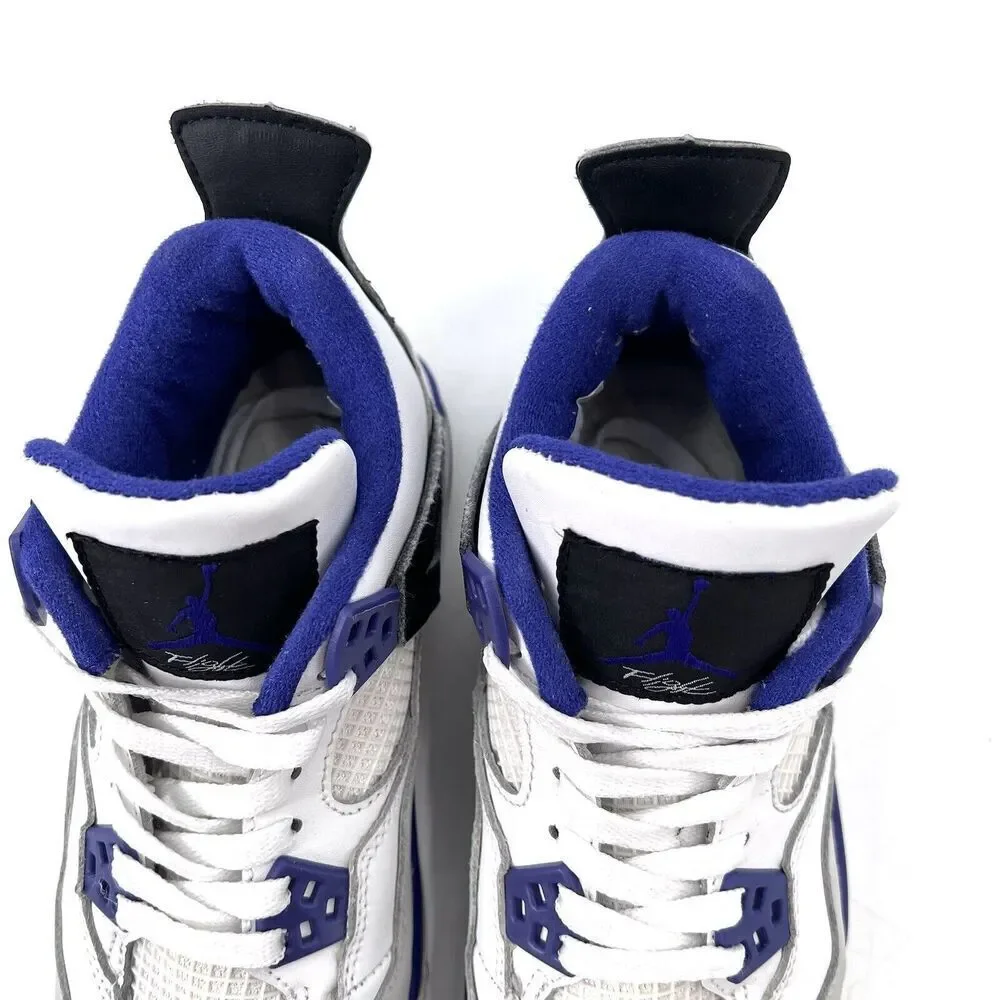 Nike Air Jordan 4 Retro GS Ultraviolet Neutral Gray White Sneakers
